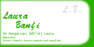 laura banfi business card